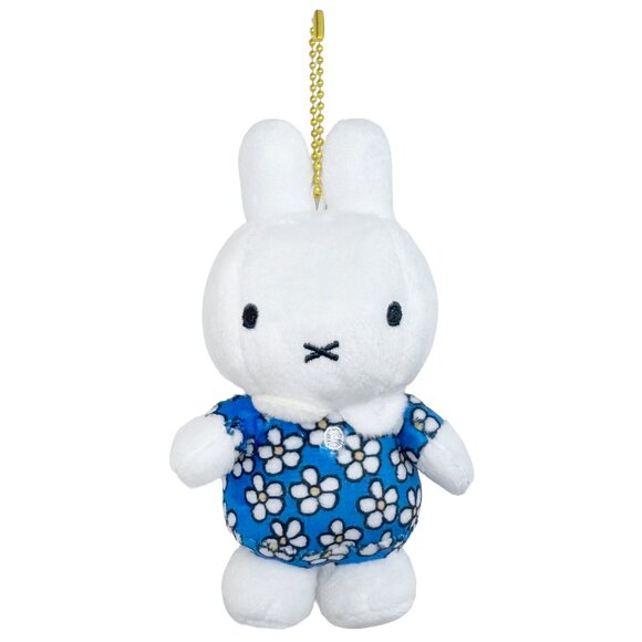 Miffy Flower Plush Mascot Keychain - Picture 1 of 2